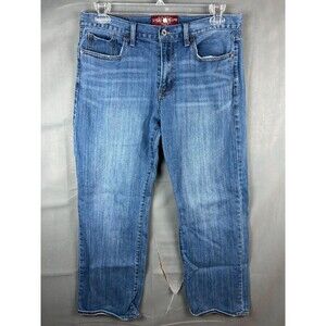 Lucky Brand Jeans Pant Men's Size 34 x 30 Blue Button Zip 361 Vintage Straight